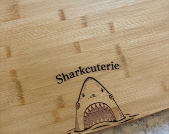 Sharkcuterie Shark Bamboo Cutting Board