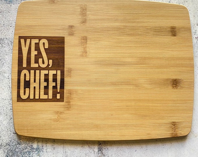 Yes Chef Bamboo Cutting Board