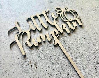 Little Pumpkin Cake Topper