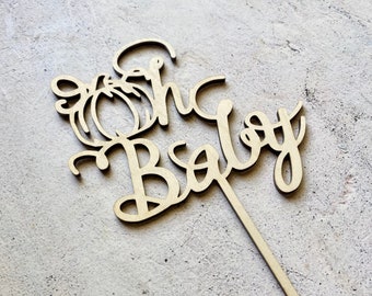 Oh Baby Pumpkin Cake Topper