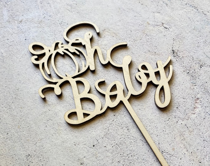 Oh Baby Pumpkin Cake Topper