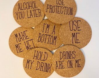 Birthday Coasters 1949 Party Coasters Any Year Feminine Coasters Beer Coaster Custom Coasters Fun Coasters Party Coaster
