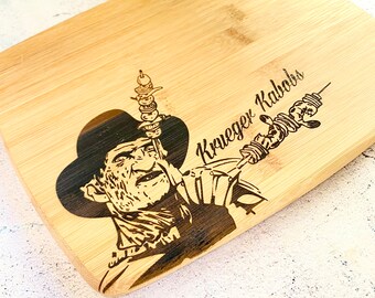 Krueger Kabobs Bamboo Cutting Board, Funny Freddy Krueger