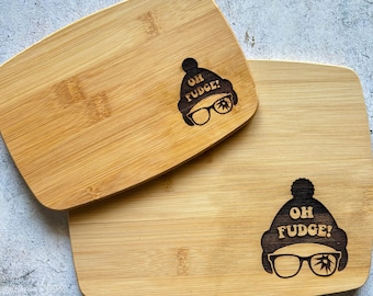 Oh Fudge Christmas Story Bamboo Cutting Board