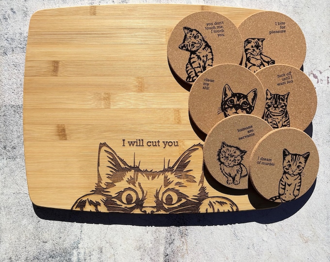 Lrg Naughty Evil Cats Gift Set