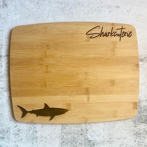 Sharkcuterie Bamboo Cutting Board