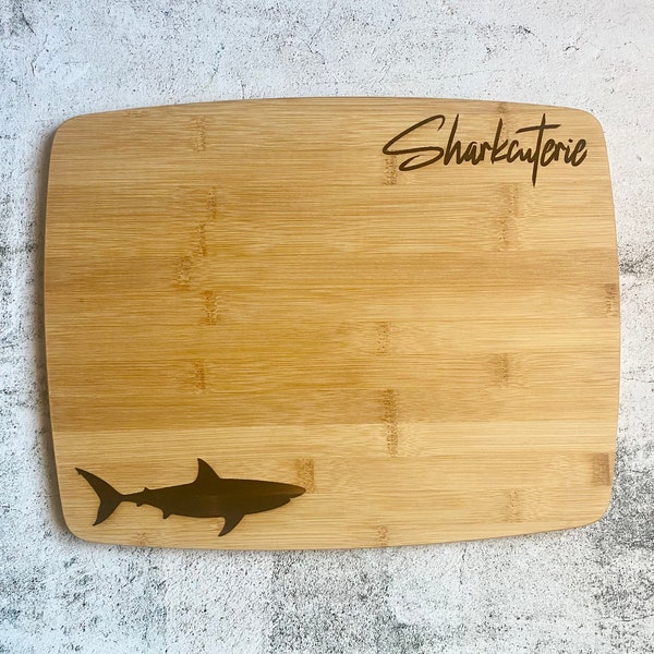 Sharkcuterie Bamboo Cutting Board