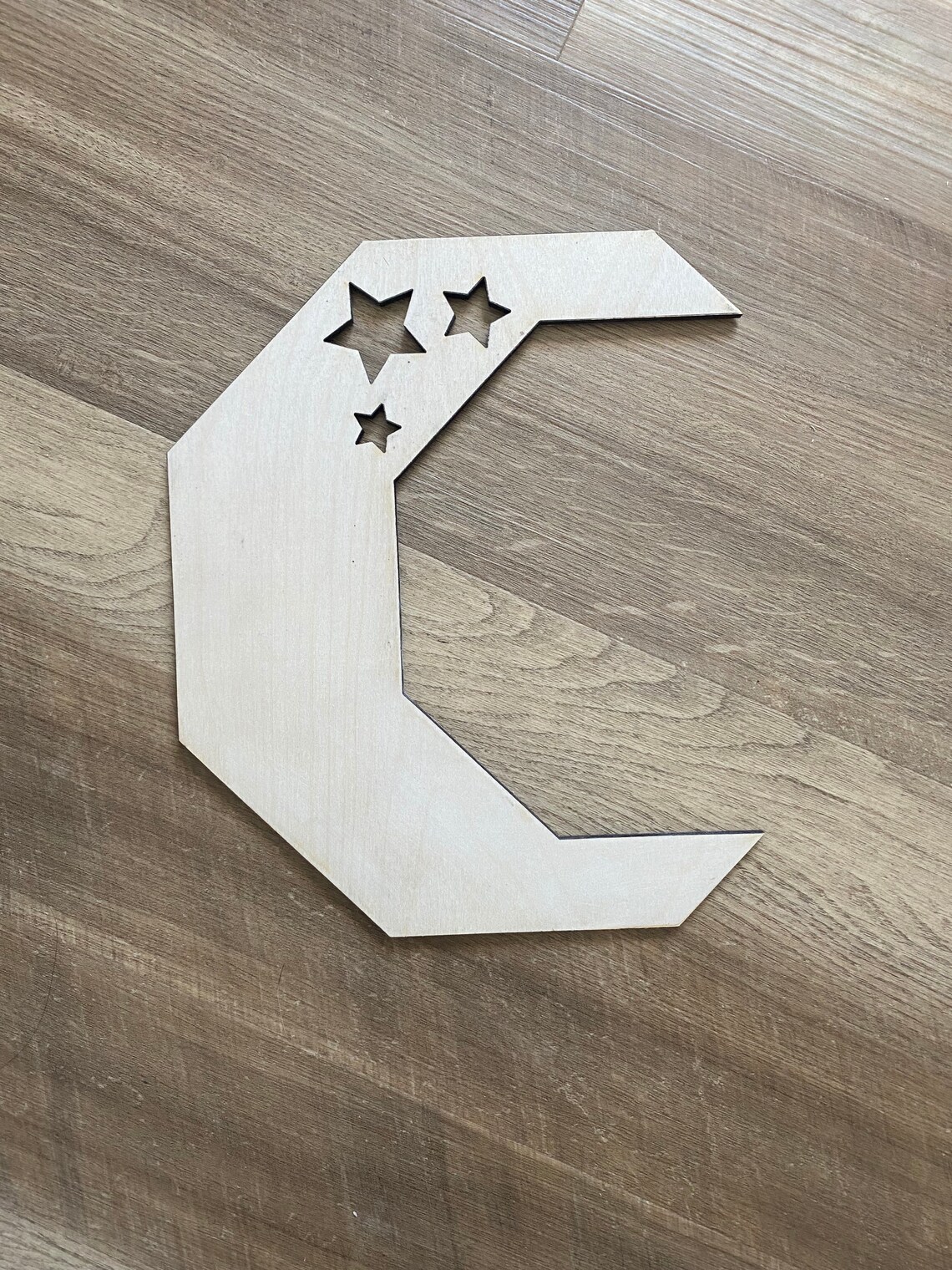 Wooden Moon Wall Art Boho Decor Nursery Decor Wood Wall Etsy