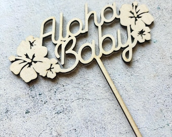 Aloha Baby Cake Topper