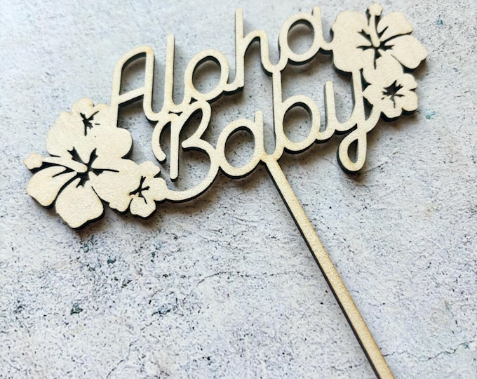 Aloha Baby Cake Topper