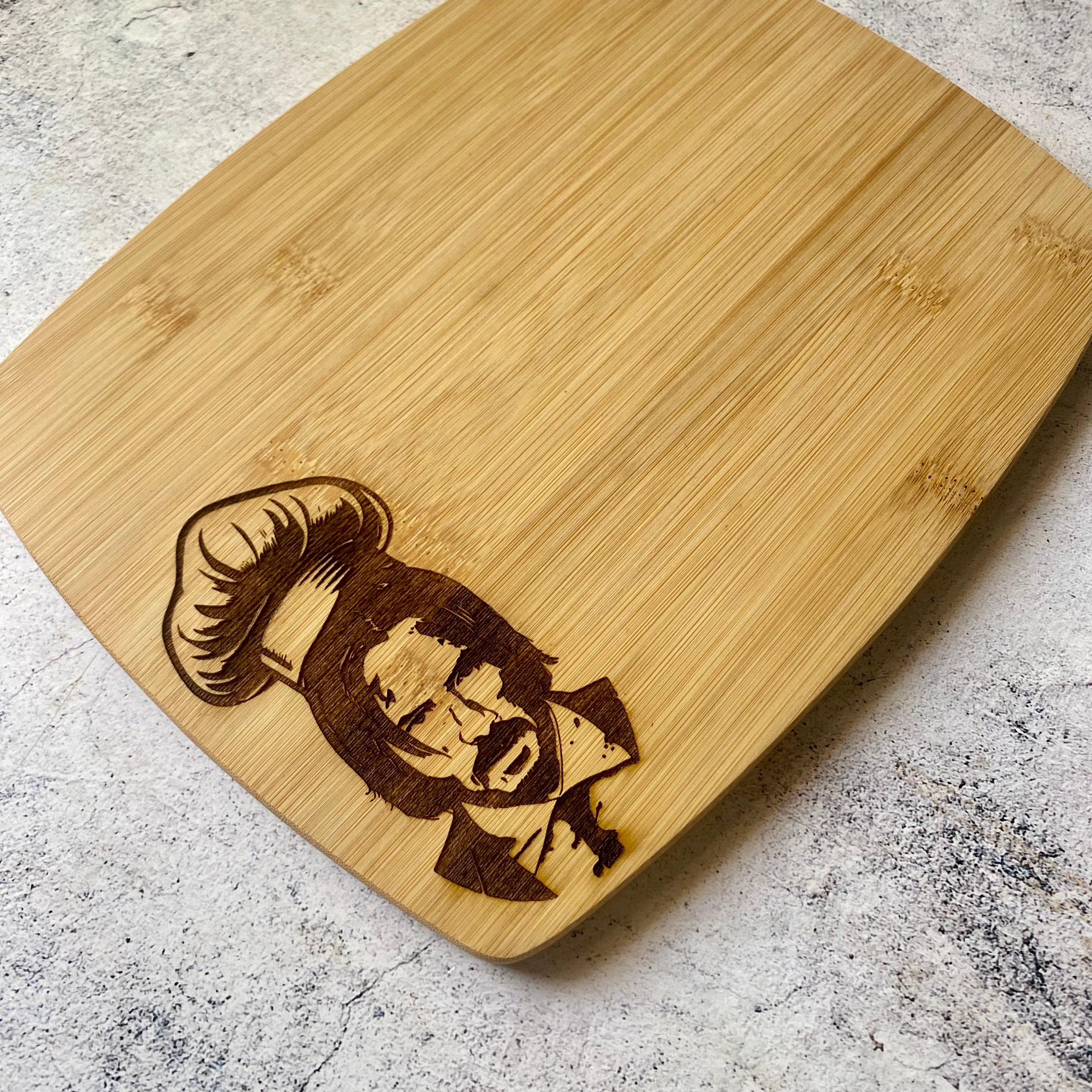 Samuel L Jackson Small Bamboo Cutting Board