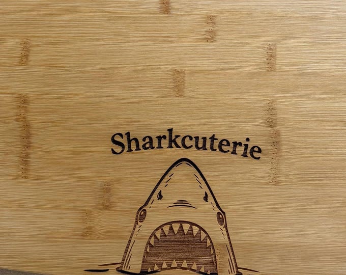 Sharkcuterie Shark Bamboo Cutting Board