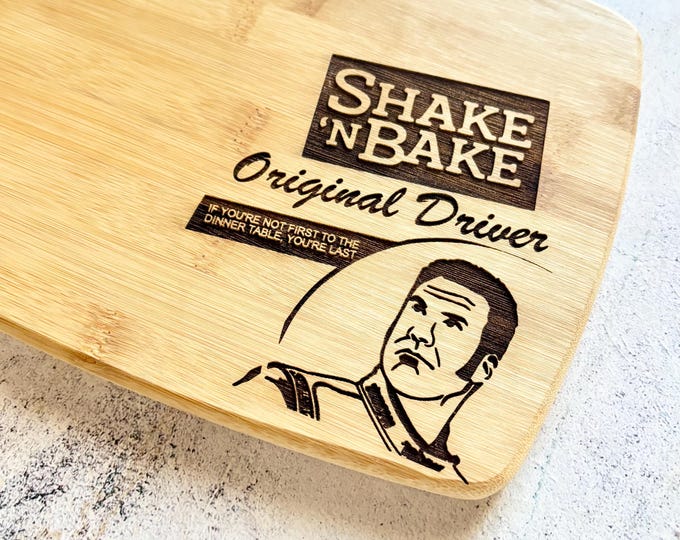 Shake N Bake Ricky Bobby Bamboo Cutting Board