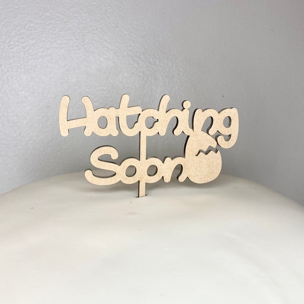 Hatching Soon Cake Topper