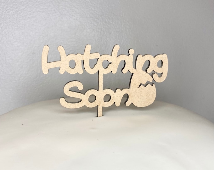 Hatching Soon Cake Topper