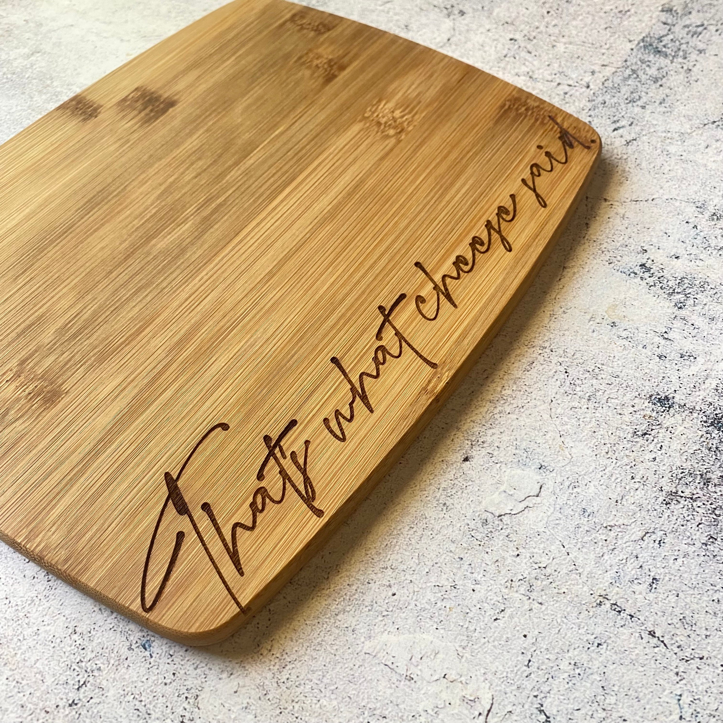 Thin Bamboo Cutting Board - 7.9 x 5.5 x 0.4