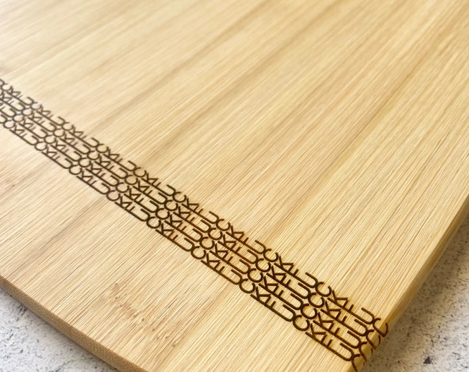 Fuck Stripe Bamboo Cutting Board