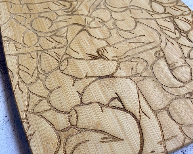 Cockcuterie, Penis Engraved Bamboo Cutting Board