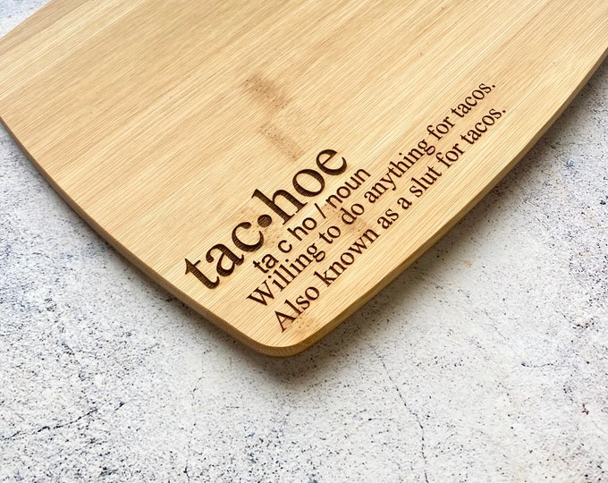 Tac Hoe Definition Bamboo Cutting Board