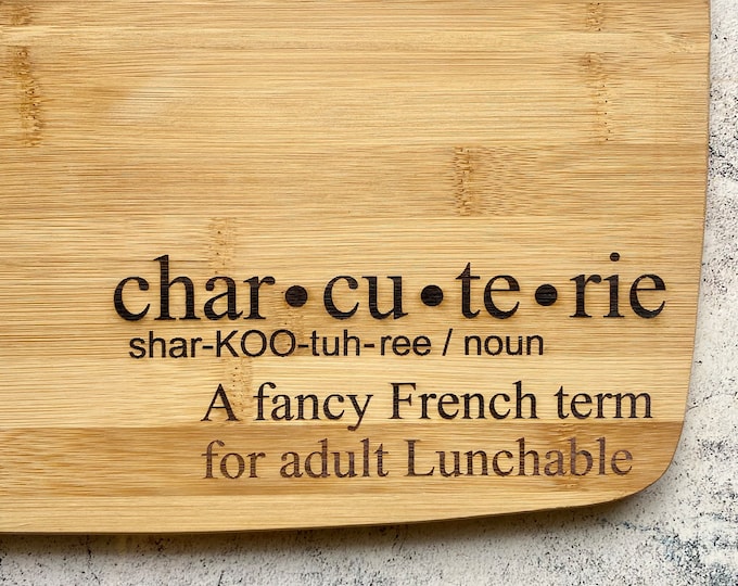 Charcuterie Definition, Adult Lunchable Bamboo Cutting Board