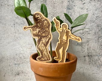 Han Solo and Chewbacca Plant Insert Set