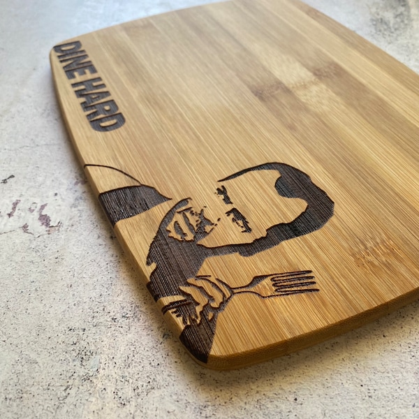 Die Hard. Dine Hard Bamboo Cutting Board