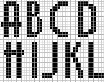 Art Deco Font for Cross Stitch