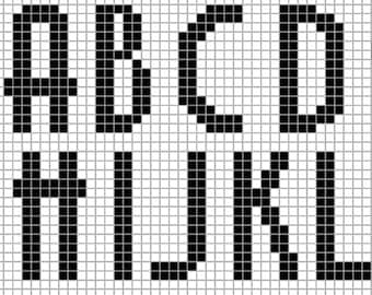 Art Deco Font for Cross Stitch