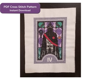 Tarot Series Cross Stitch Pattern - Emperor (#4)