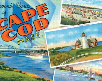 Cape Cod, cartolina di Cape Cod, cartoline di Cape Cod, Cape Cod Wall Art, Cape Cod Art, stampe di Cape Cod, stampa digitale di Cape Cod, spiaggia cartoline