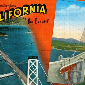 San Francisco Postkarte, San Francisco, San Francisco Golden Gate Brücke Postkarte, Ansichtskarte Souvenir Postkarte Ordner