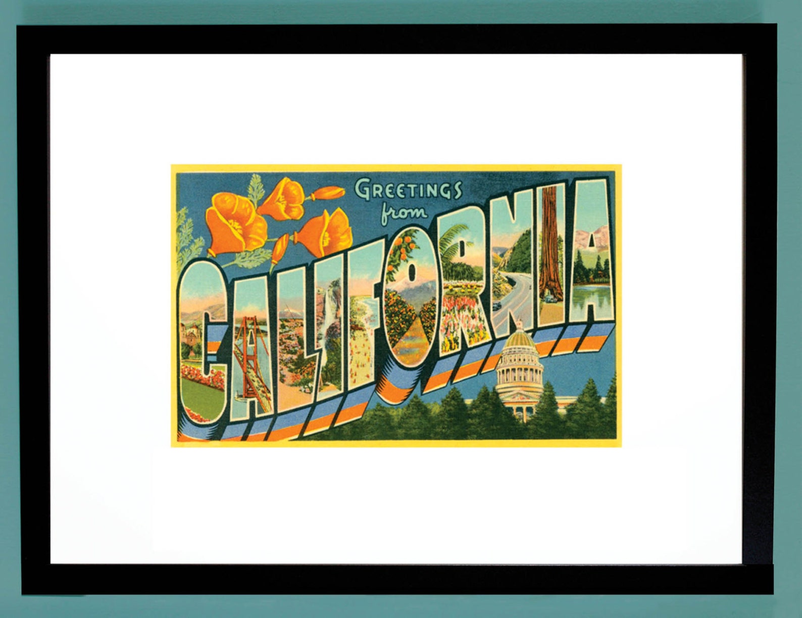 California Postcard Souvenir Postcard Folder Vintage - Etsy