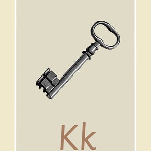 Vintage Image Alphabet Cards Printable Natural Resource Montessori ...