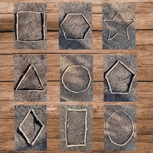 Cartes photo en forme de nature imprimable en téléchargement numérique Ressource naturelle de la petite enfance Formes naturelles de l'EYFS