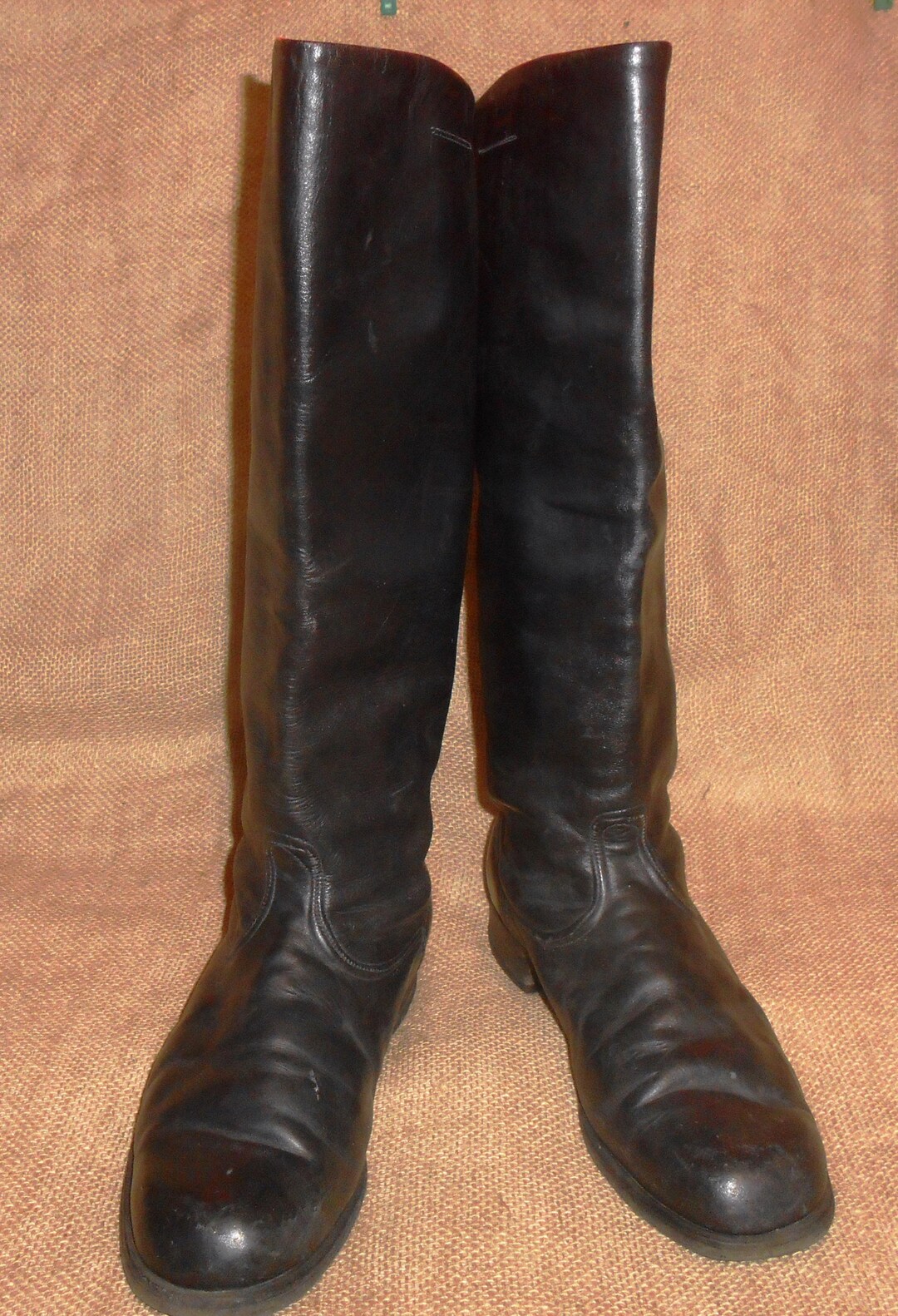 Bottes D'équitation Cuir Weston – French Police Officer Riding Boots – Taille EU 43 / US 10
