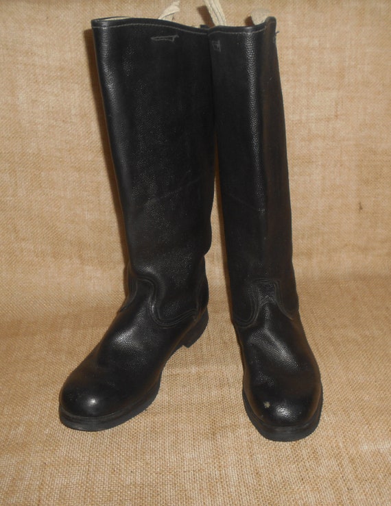 Soviet Vintage Army Yuft Jack Boots size 45 - image 1