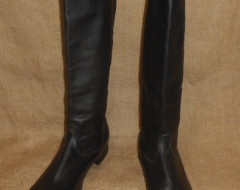 Botas de montar de oficial soviéticas vintage cromadas, talla 44