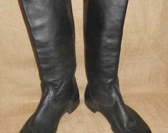 Russische Vintage Yft Jack Stiefel mit Ledersohlen Größe 46