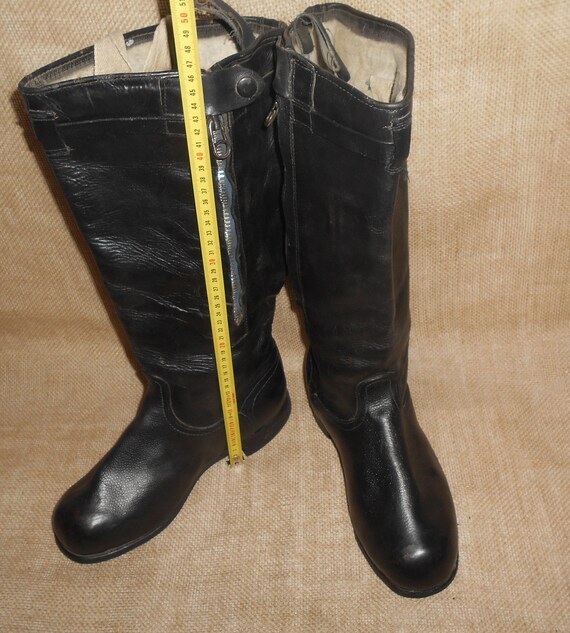 Yuft pilote militaires de l’armée russe soviétique bottes taille 43 (US 10, EU 44) Yuft pilote militaires de l’armée russe soviétique bottes taille 43 (US 10, EU 44)