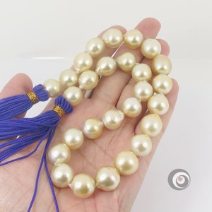 Genuine South Sea Pearl Strand / Natural Color Seawater pearl necklace / Massive 13-15.8mm / Choose Your Clasp #F726