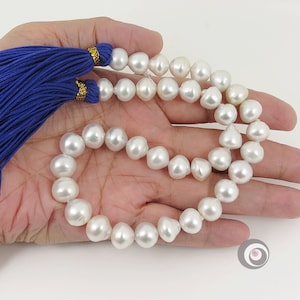 Genuine White South Sea Pearl Strand / Natural Color Seawater pearl necklace / 11 - 13.2mm  pearls / Choose Your Clasp #F732