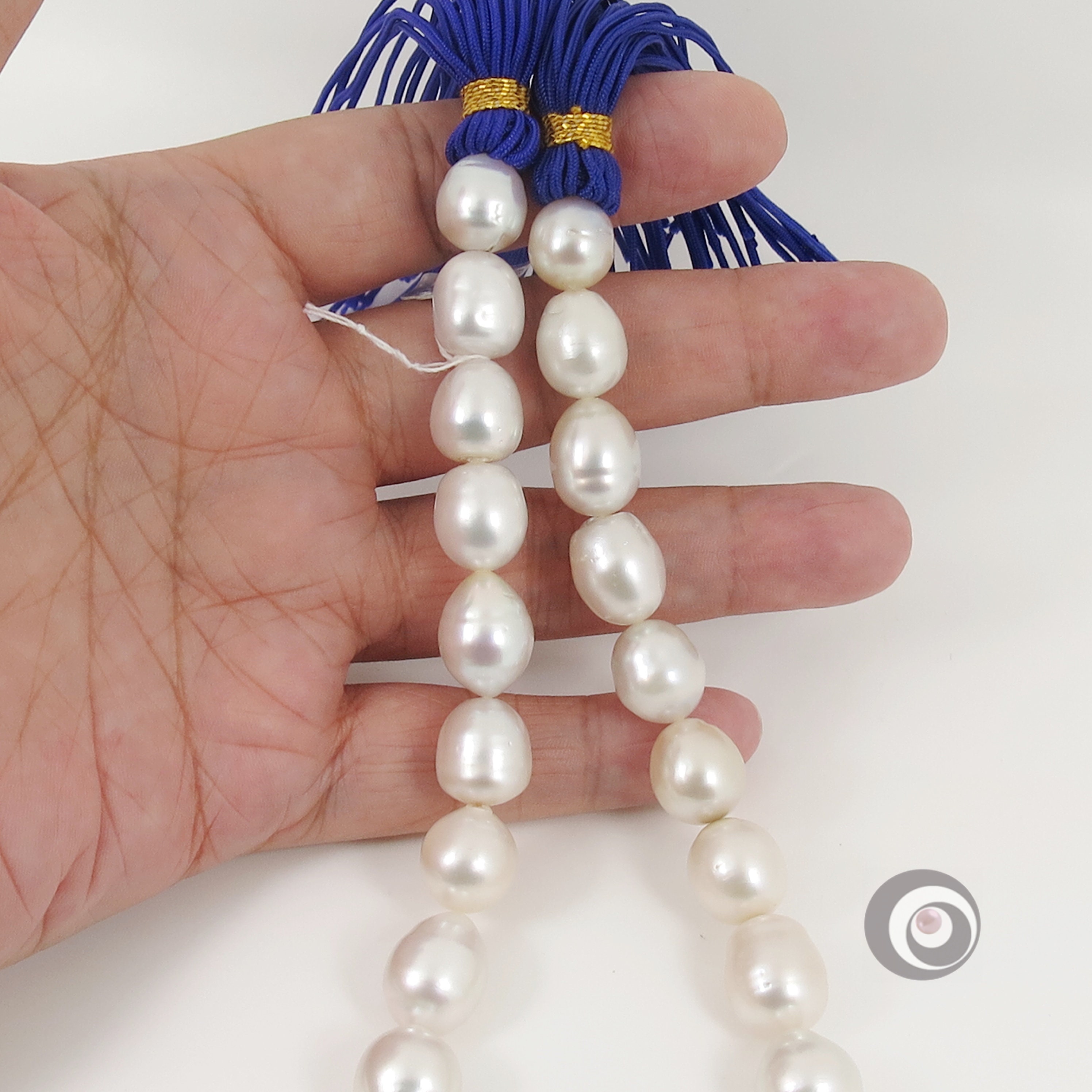 Genuine White South Sea Pearl Strand / Natural Color Seawater Pearl Necklace  / 11 14mm Pearls / Choose Your Clasp F731 