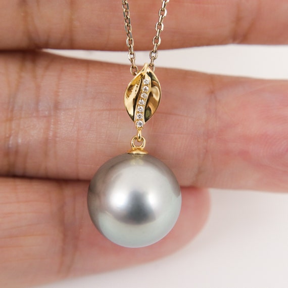 Pendentif étoile En Or 14 Carats Avec Perle De Culture Et Diamant - Neuf Avec étiquettes