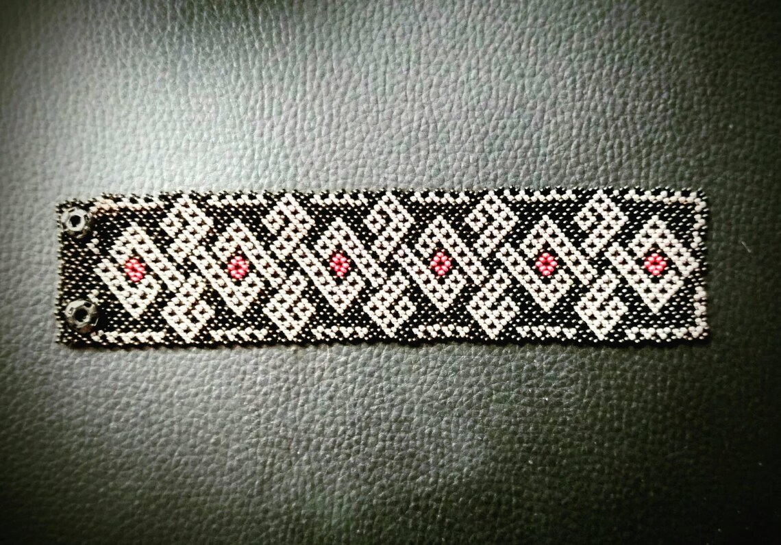 Mexican Jewelry Huichol Beaded Bracelet for Men for Women Cuff - Etsy