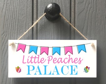 PERSONALISED girls, princess palace, playhouse, playroom, den sign, pink, girly