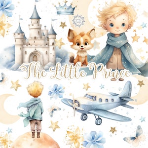 Acquerello Piccolo Principe, Clipart, Piccolo Pilota, Acquerello, El principito, Tema Principe, Fiaba, Clipart Ragazzo, Acquerello Ragazzo