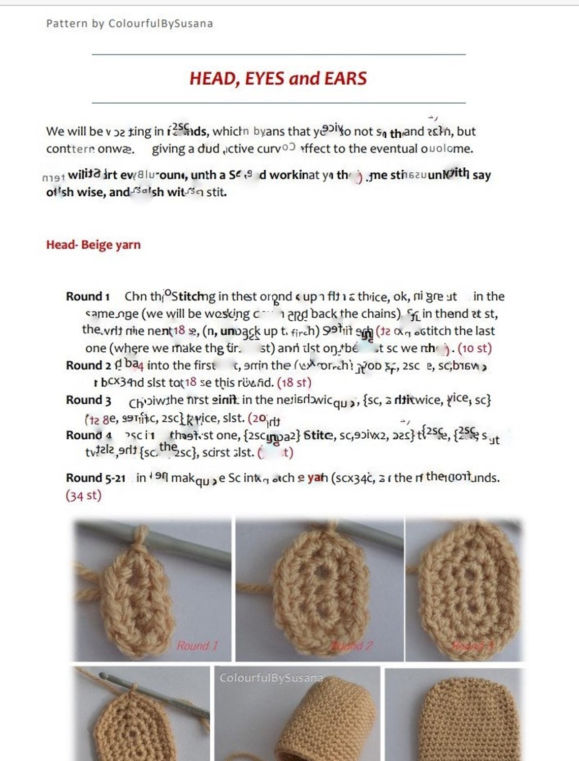 Gary PDF Pattern Only. English Language, US and UK Terms. Personal Use ...