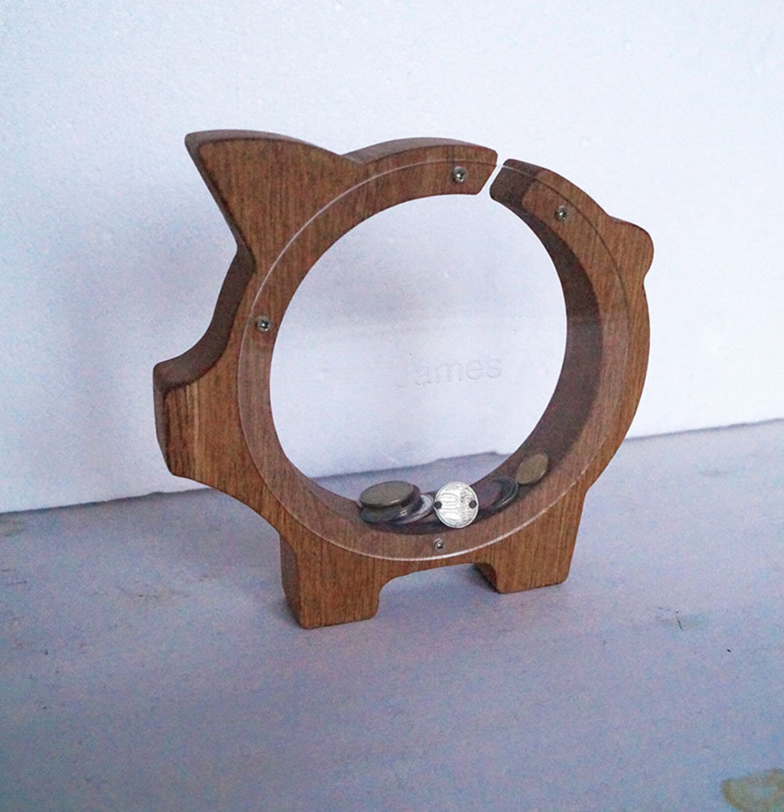 Wooden Piggy Bank Pig Piggy Bank Piggy bank for girls Etsy