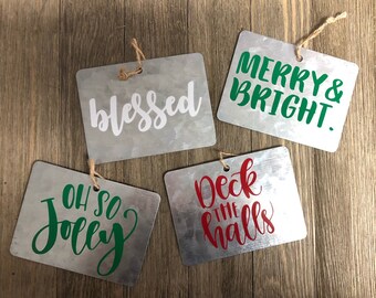 Rectangle Metal Gift Tag
