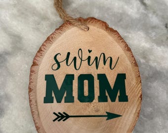 Swim Mom * Swim Mom Gift * Swim Team Mom * Swim ornament  * Christmas ornament * Swim Mom *  Christmas Gift